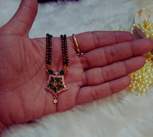 green diamond mangalsutra